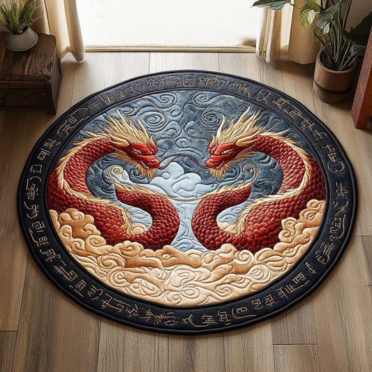Elemental Embrace CP2407056CL Quilted Round Mat