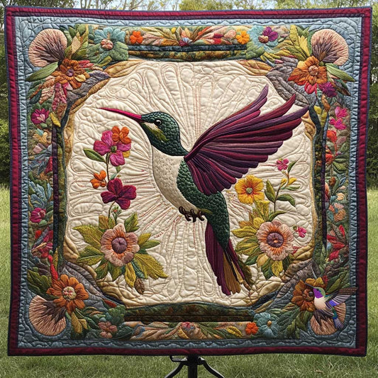 Hummingbird Flower Serenade WN0910006CL Quilt