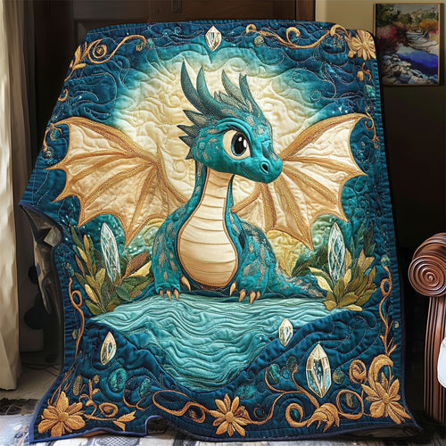 Mystic Dragon In Night WY0202034CL Quilt