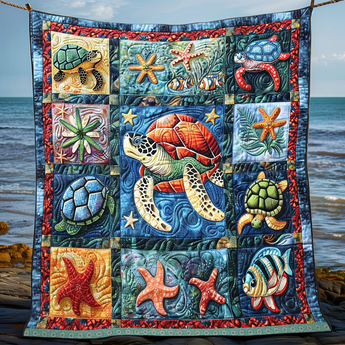 Aesthetic Turtle Sea WP0509002CL Quilt