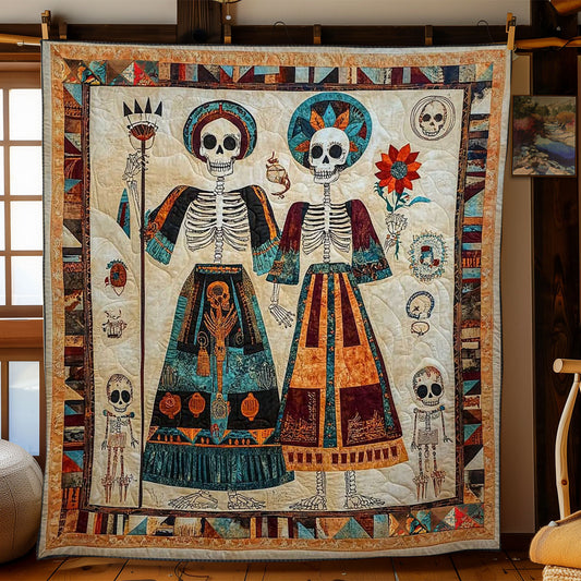 Day Of The Dead Tribal Spirits WN2610033CL Quilt