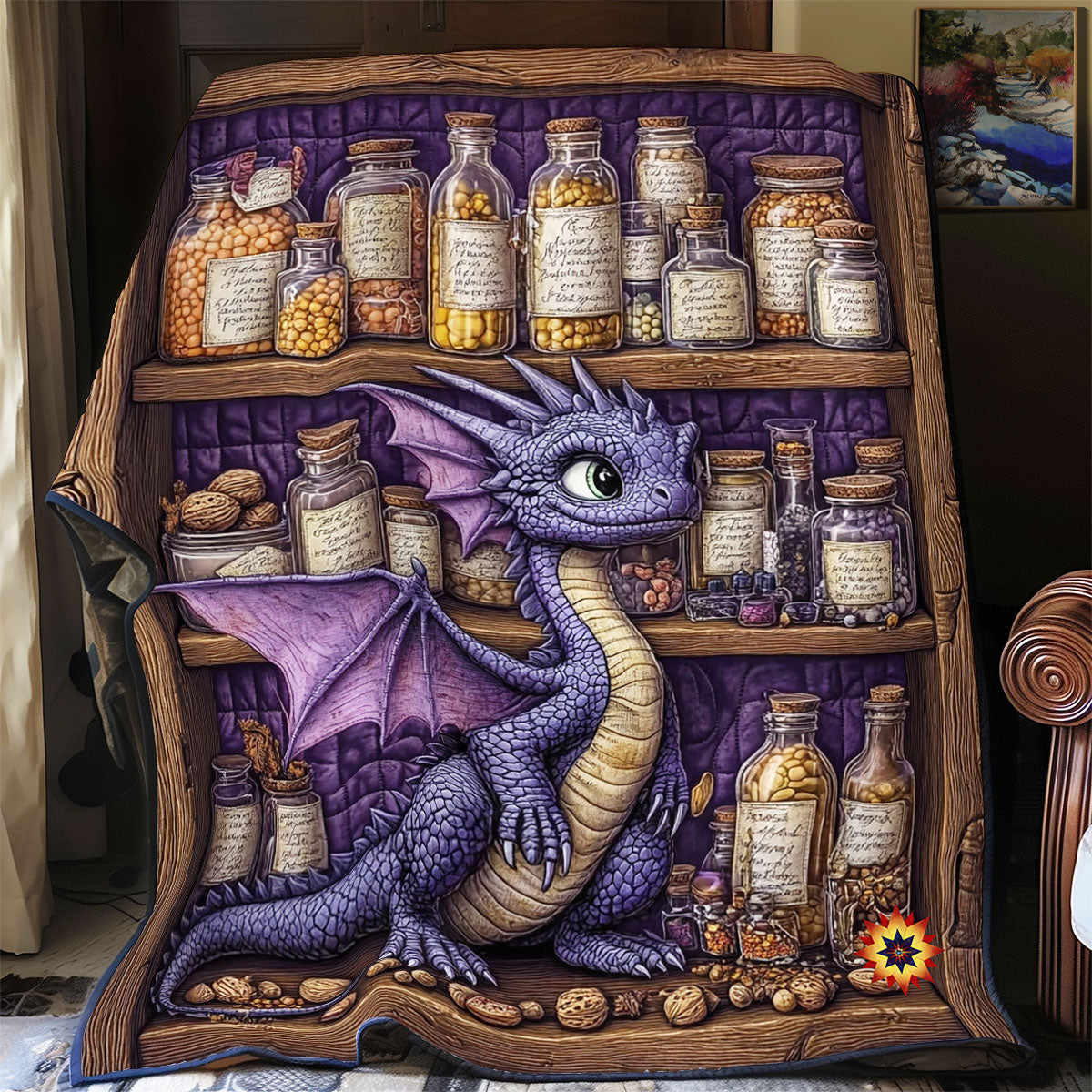 Purple Dragon WY2011007CL Quilt