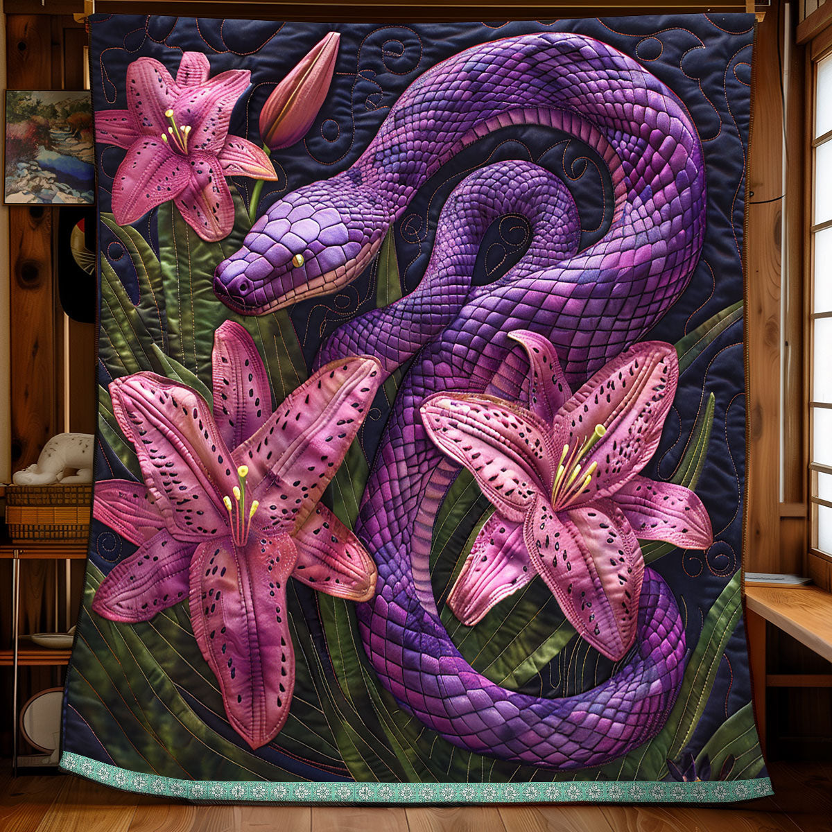 Lily Venom Snake WP0609029CL Quilt