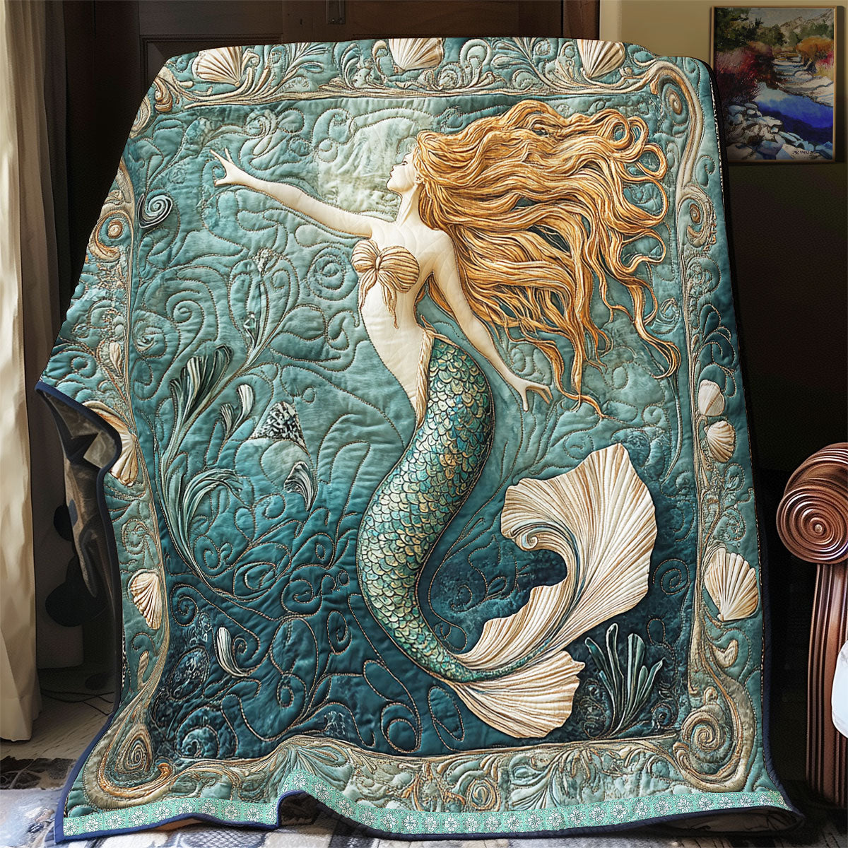 Mystical Mermaid WX2412031CL Quilt