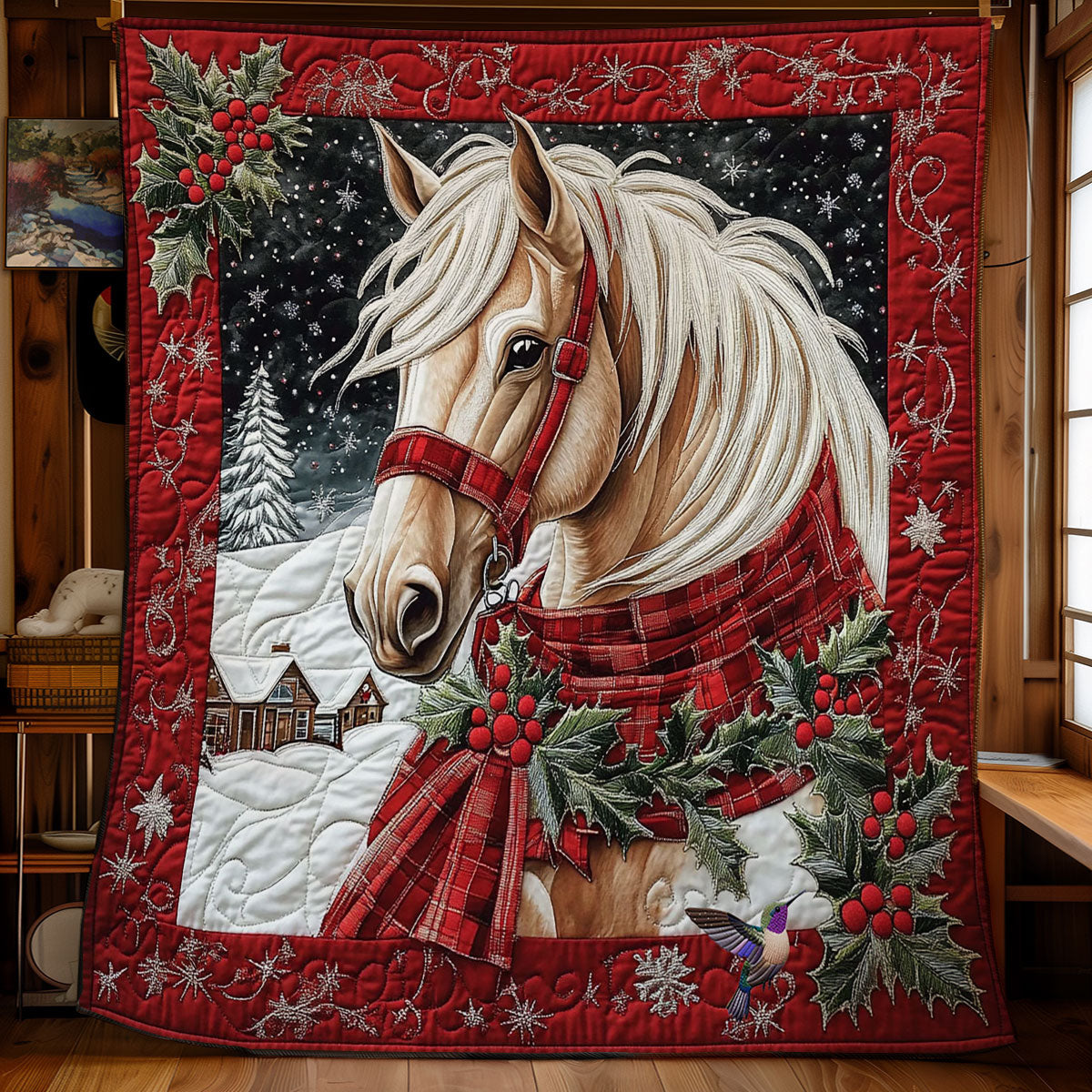 Christmas Horse WY0612014CL Quilt