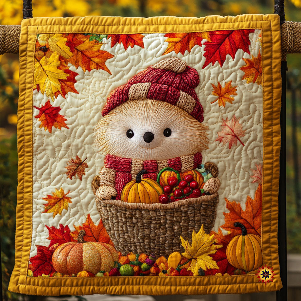Hedgehog Thanksgiving WY1911015CL Quilt