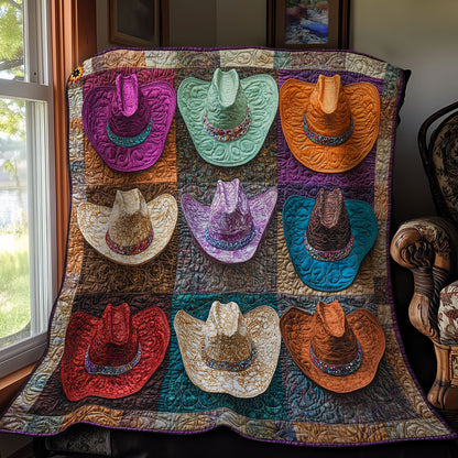 Colorful Cowboy Hat WY0811001CL Quilt