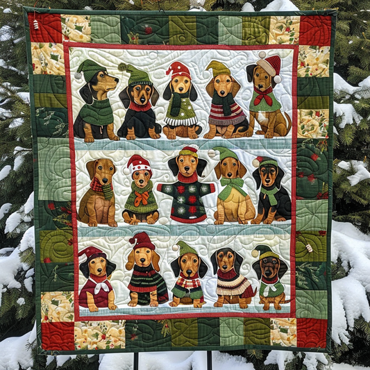Dachshund Fun WN1909086CL Quilt