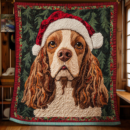 Cocker Spaniel Christmas WX1911018CL Quilt