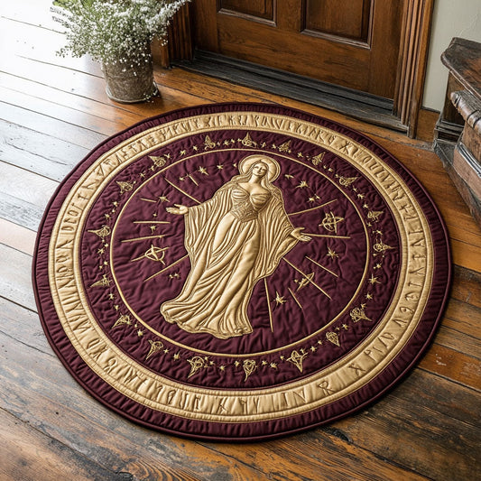 Virgo CP1707016CL Quilted Round Mat