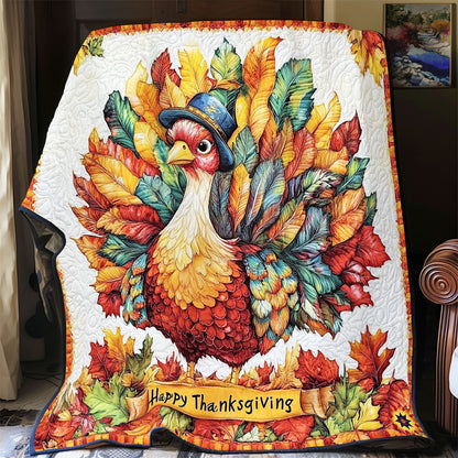 Thanksgiving Festival Turkey WY1811042CL Quilt