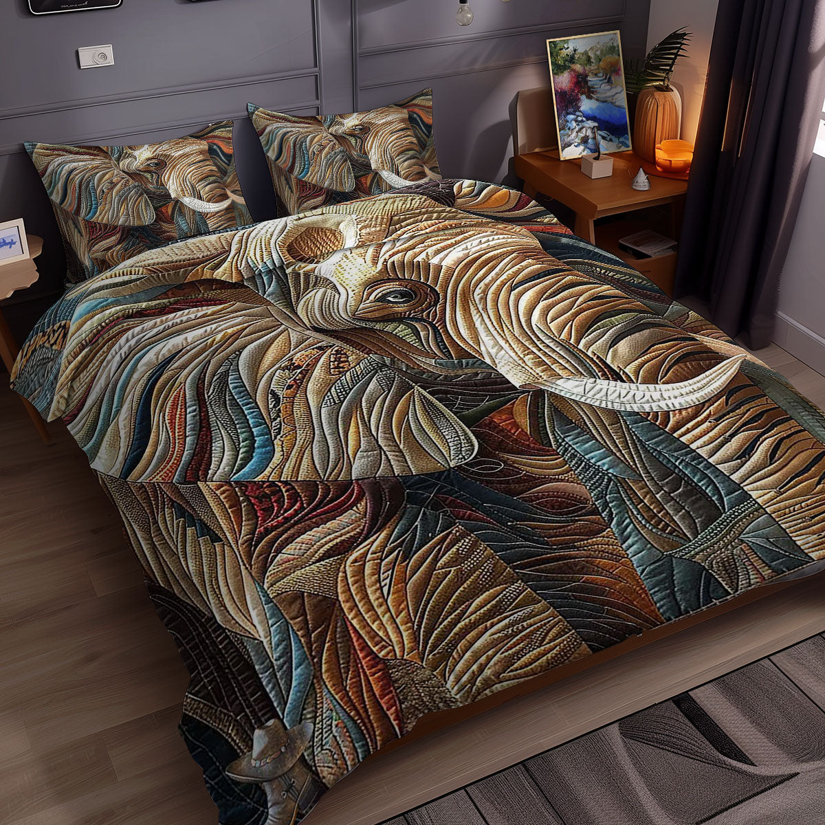 Sepia Elephant WN0310117CL Duvet Cover Set