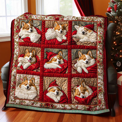 Sleeping Corgi WJ3009013CL Quilt