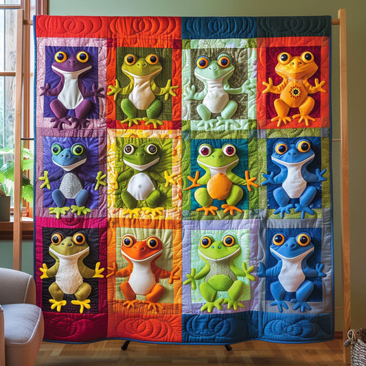 Colorful Frog WJ0811009CL Quilt