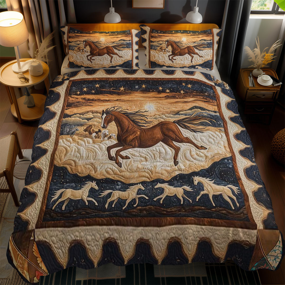 Horse Victory WN2410062CL Duvet Cover Set