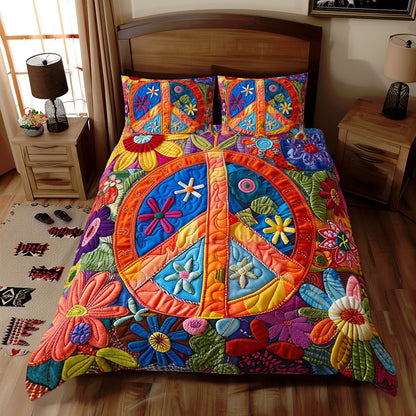 Trippy Hippie Sign WJ2009033CL Duvet Cover Set
