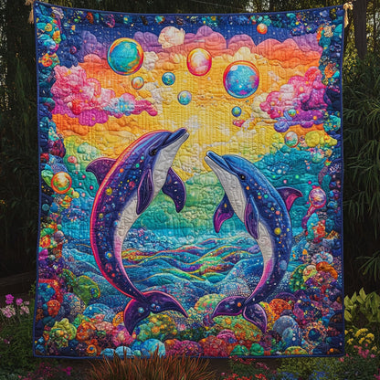 Dolphin Happy WT1701001CL Quilt