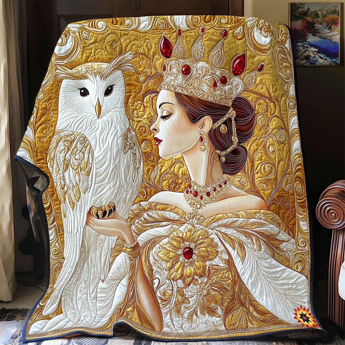 Owl And Queen WY1912047CL Quilt