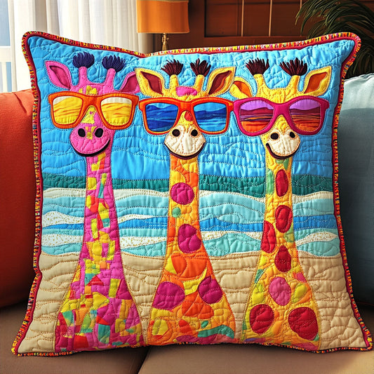 Colorful Giraffes WT1403019CL Quilt Pillow Case