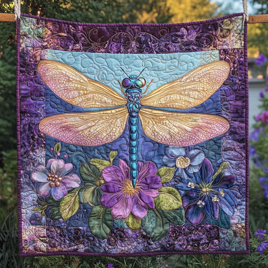 Dragonfly Purple Blossoms WT2702139CL Quilt