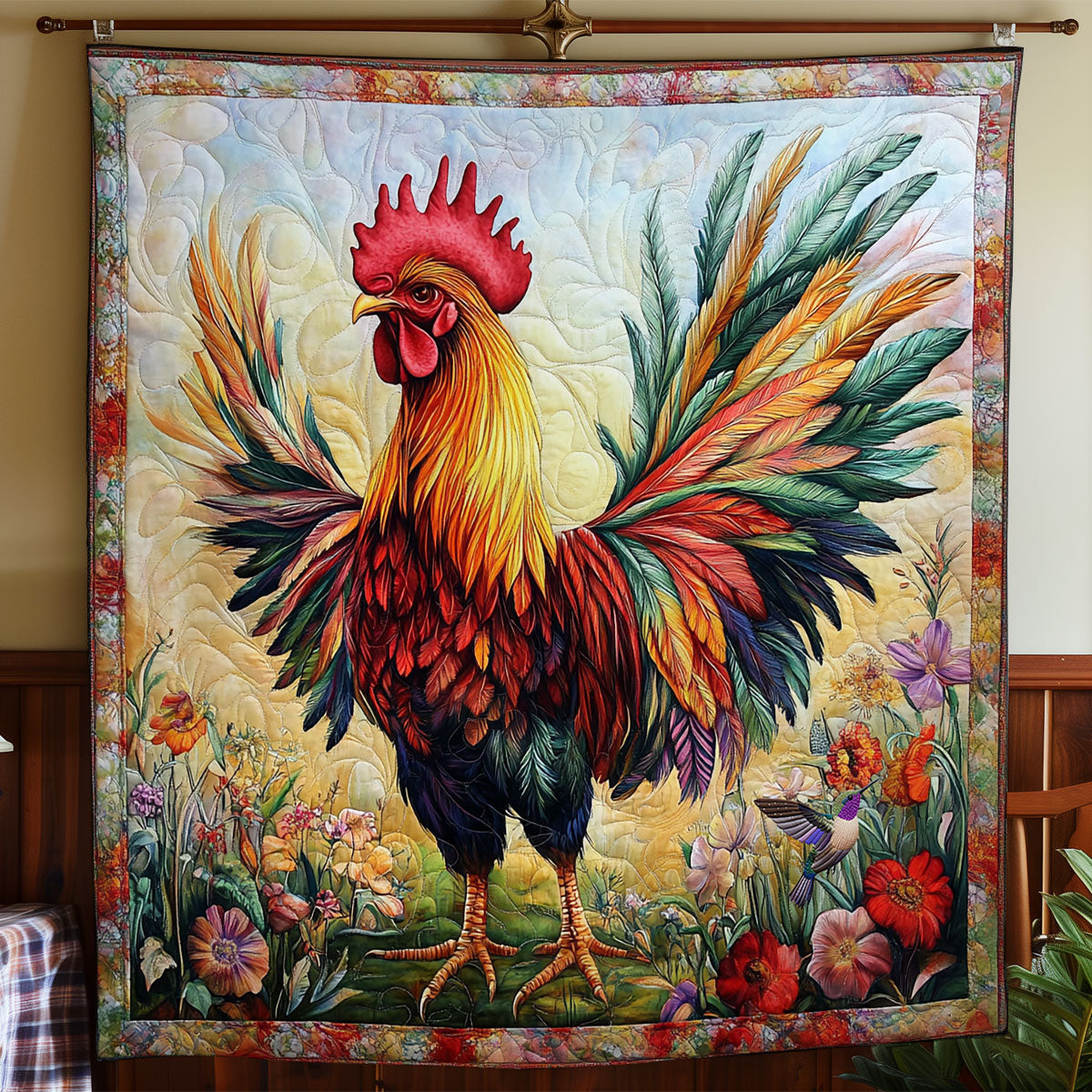 Rooster WY1811040CL Quilt