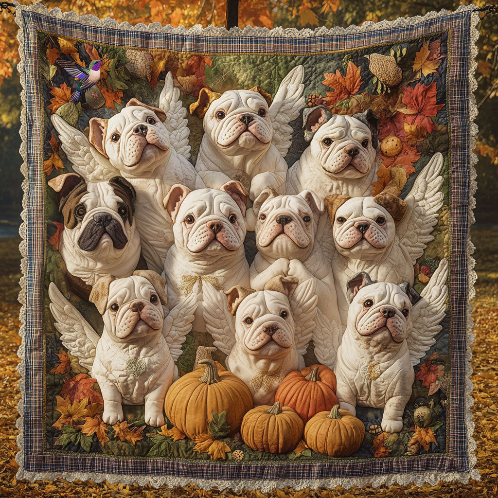 Angel Bulldog WU1210009CL Quilt