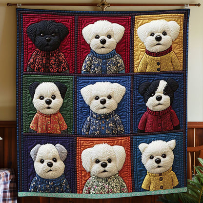 Lovable Winter Bichon WP1709008CL Quilt