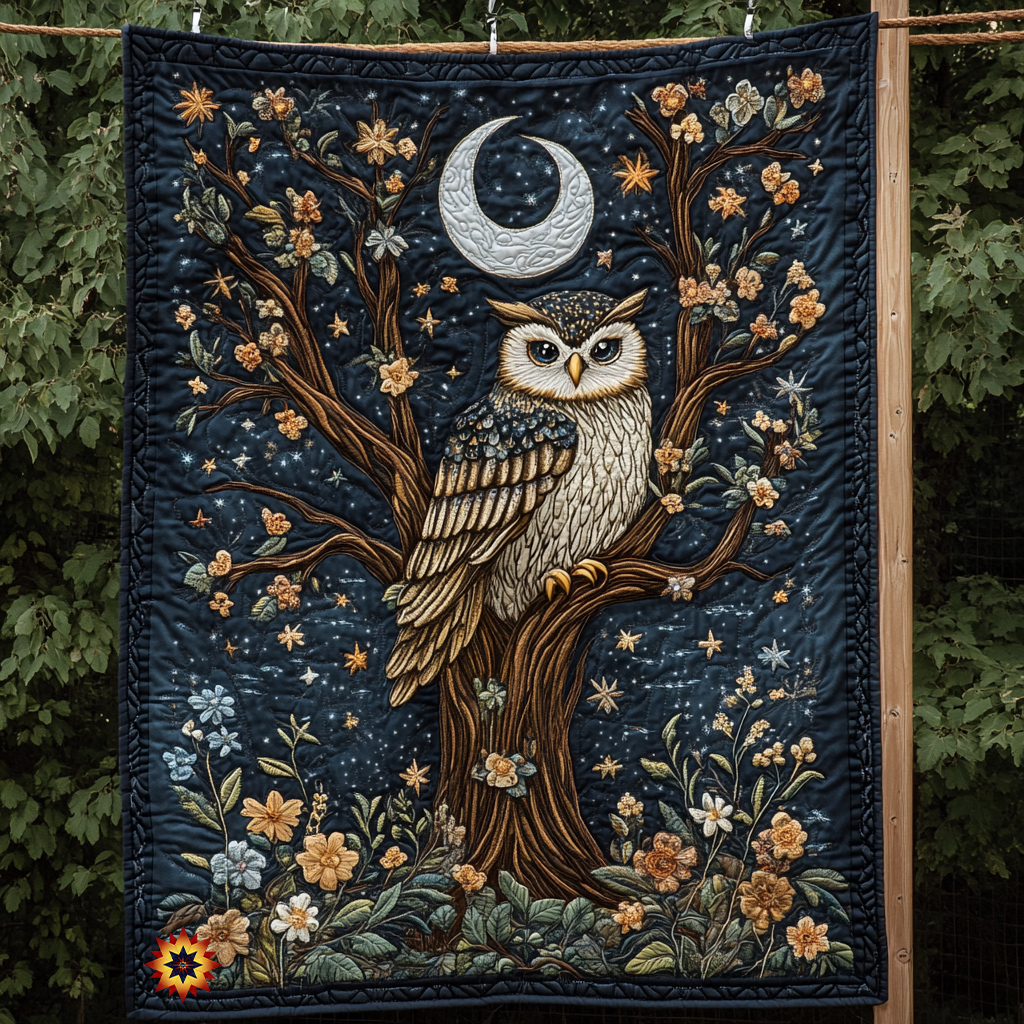 Beautiful Owl YR2412001CL Quilt