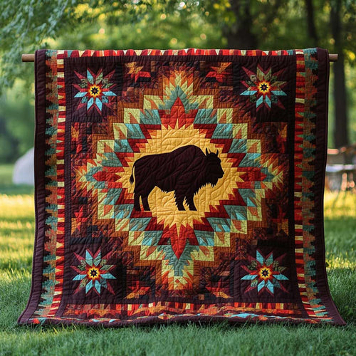 Native American Bison WJ0410008CL Quilt