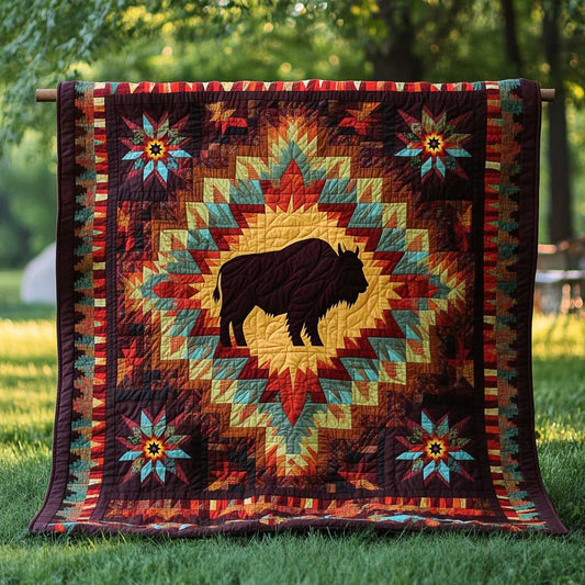Native American Bison WJ0410008CL Quilt