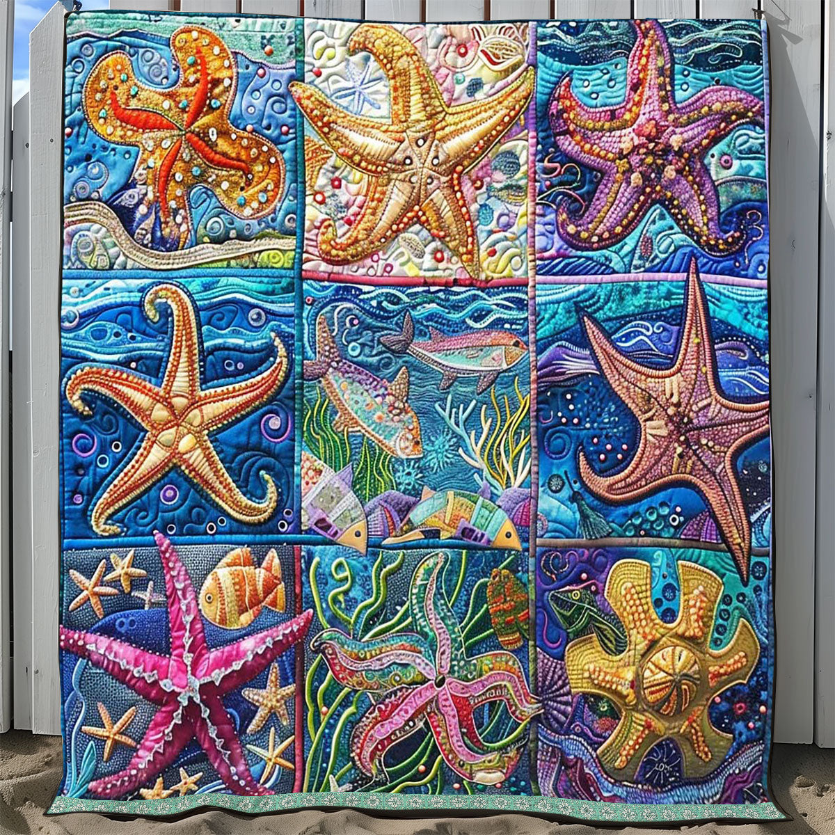 Rare Starfish WP0409039CL Quilt