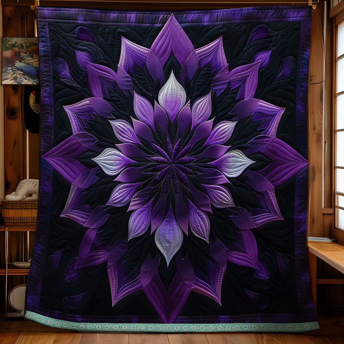 Purple Veil Blossoms WN1309035CL Quilt