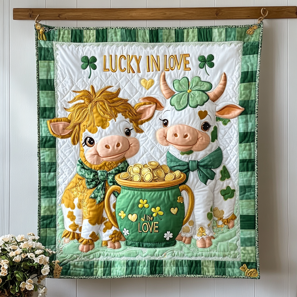 Clover Cow Charm WG1001050CL Quilt