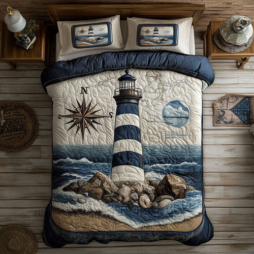Lighthouse And Compass WY1202034CL Duvet Cover Set