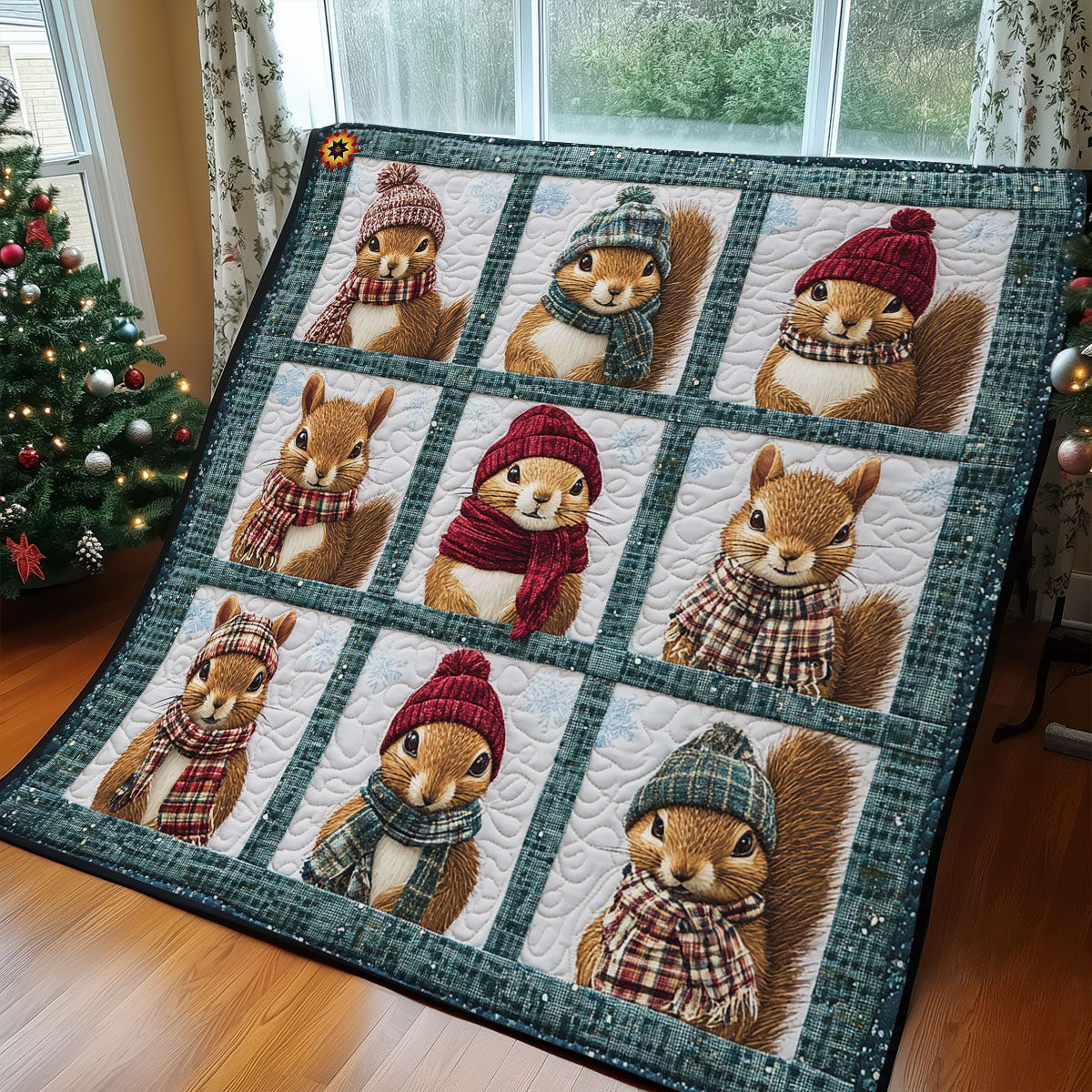 Winter Squirrel WY2511002CL Quilt