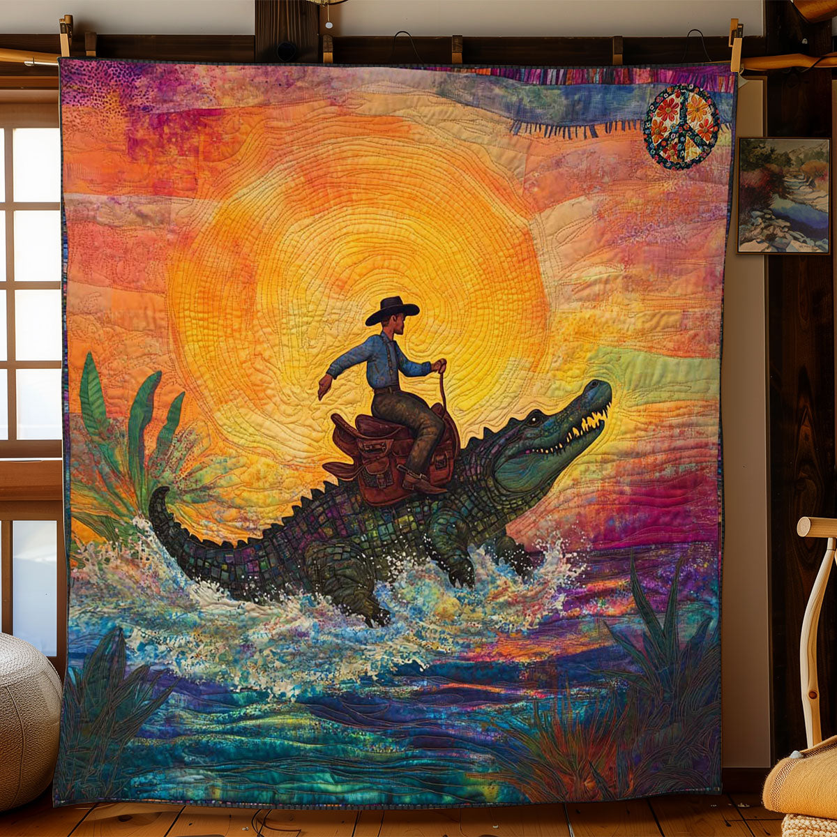 Gator Wrangler Cowboy WN0411077CL Quilt