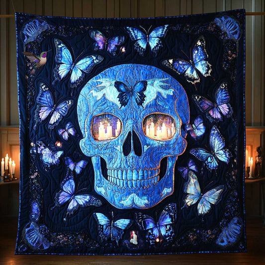 Skull Butterfly Whirl WN2410015CL Quilt