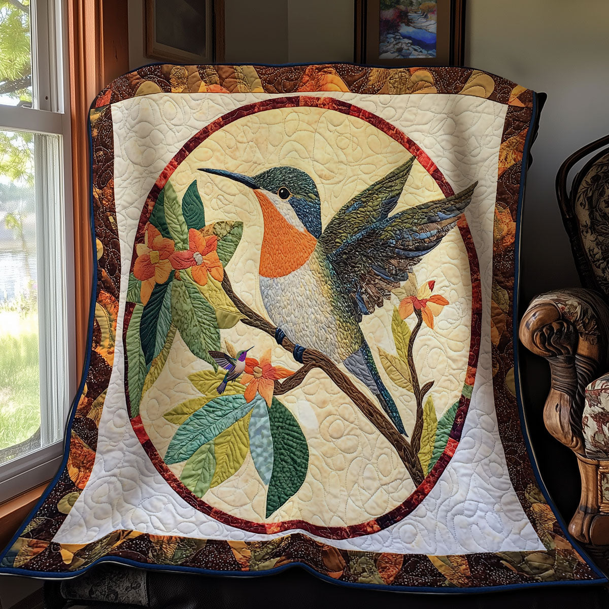 Lens Of Hummingbird WY2210026CL Quilt