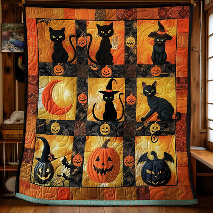 Halloween Cat Mischief WN1309056CL Quilt