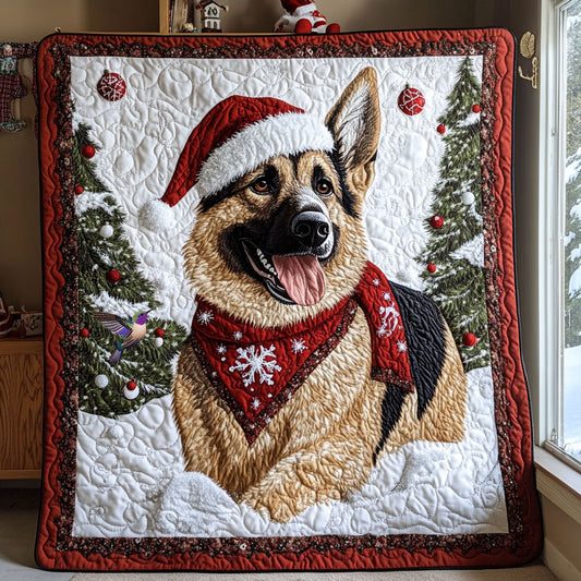 Funny German Shepherd WX0211013CL Quilt