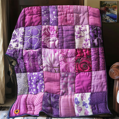 Purple Patchwork YR2712037CL Quilt