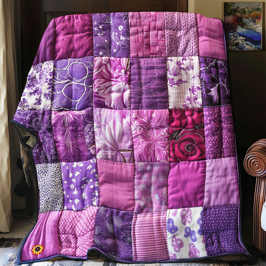Purple Patchwork YR2712037CL Quilt