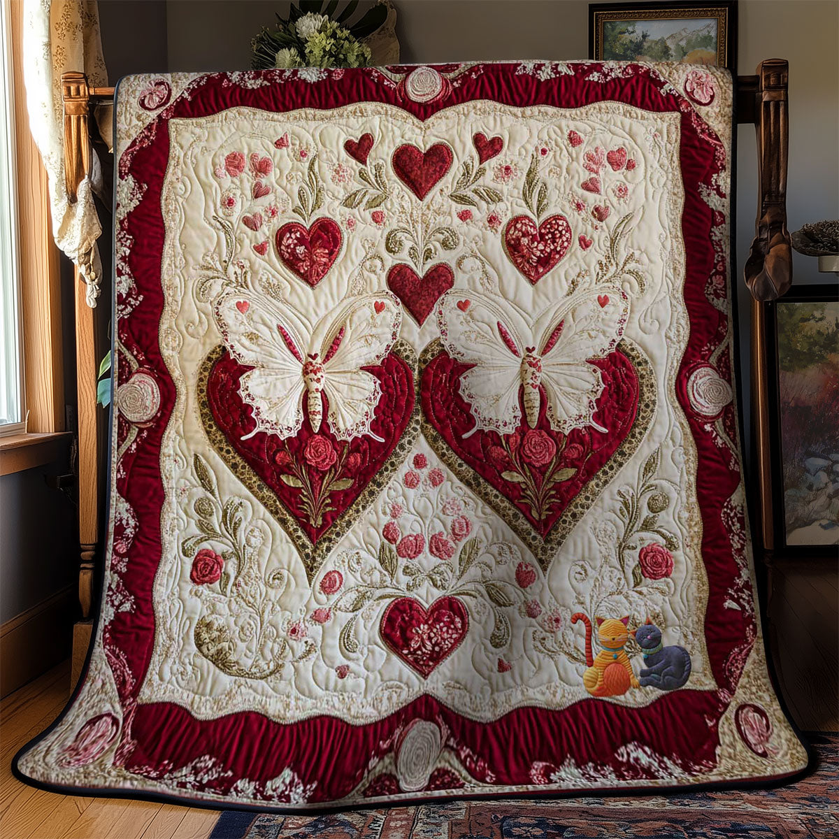 Blooming Butterfly Affection WN0712037CL Quilt