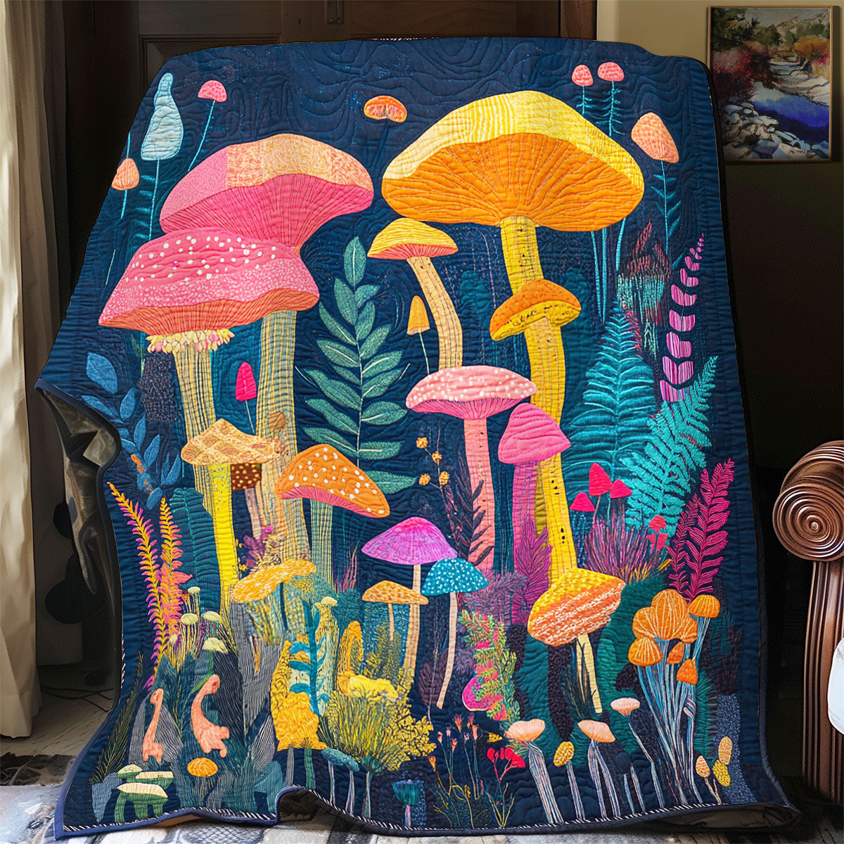 Vibrant Mushroom WX2101052CL Quilt