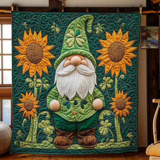 Lucky Gnome And Sunflowers WN3112023CL Quilt