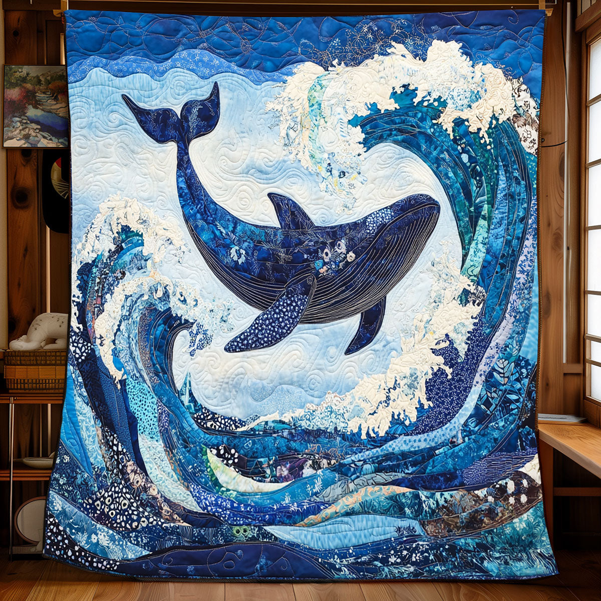 Tsunami Whale XB0303032CL Quilt