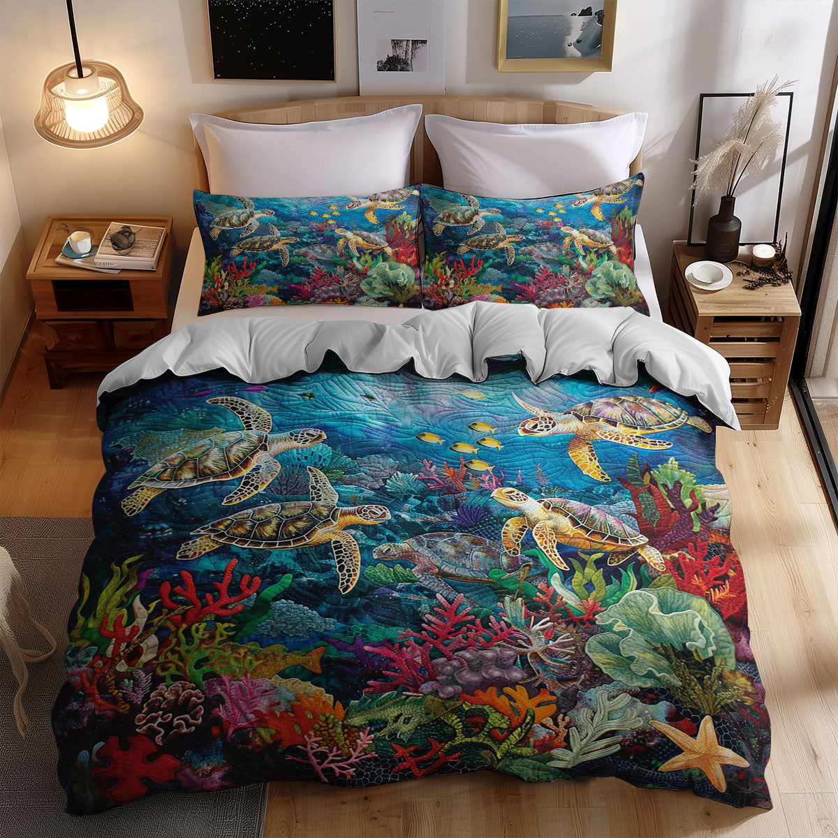 Sea Turtle WJ1309033CL Duvet Cover Set