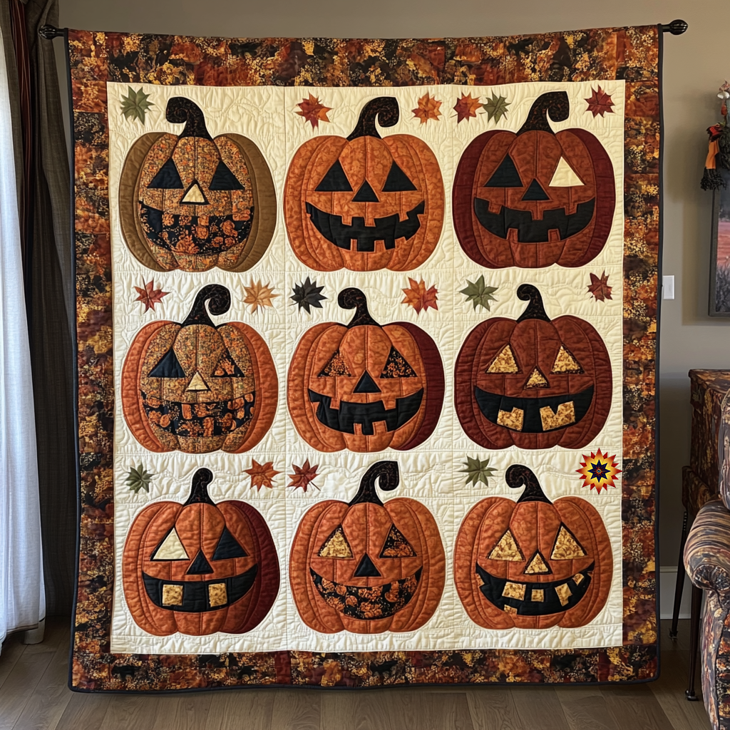 Halloween Pumpkin WG1210011CL Quilt