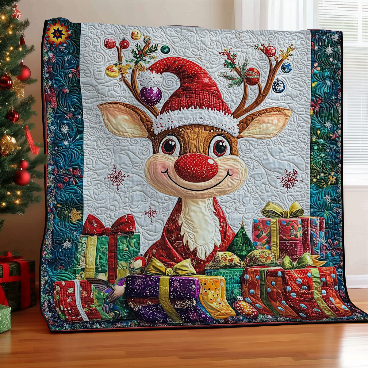 Christmas Reindeer WY2611029CL Quilt