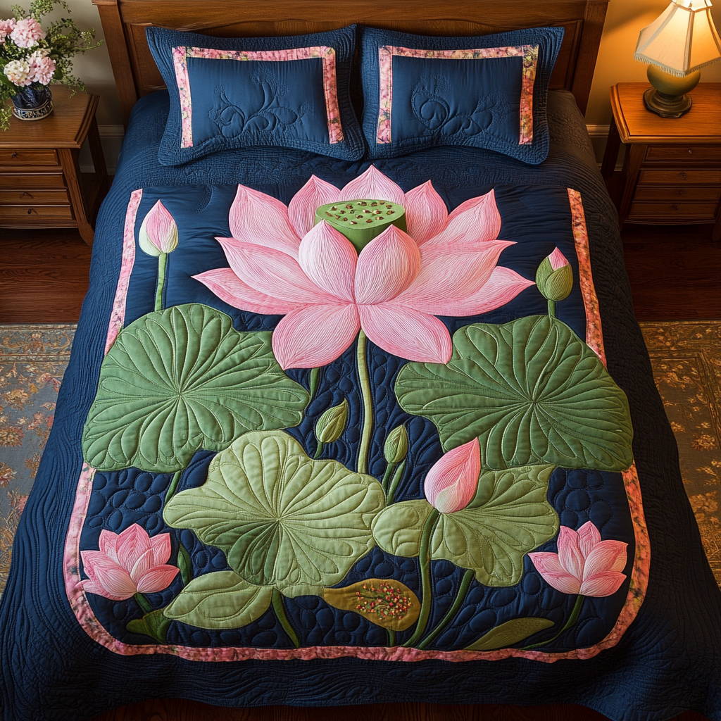 Lotus Bloom YR0701014CL Duvet Cover Set